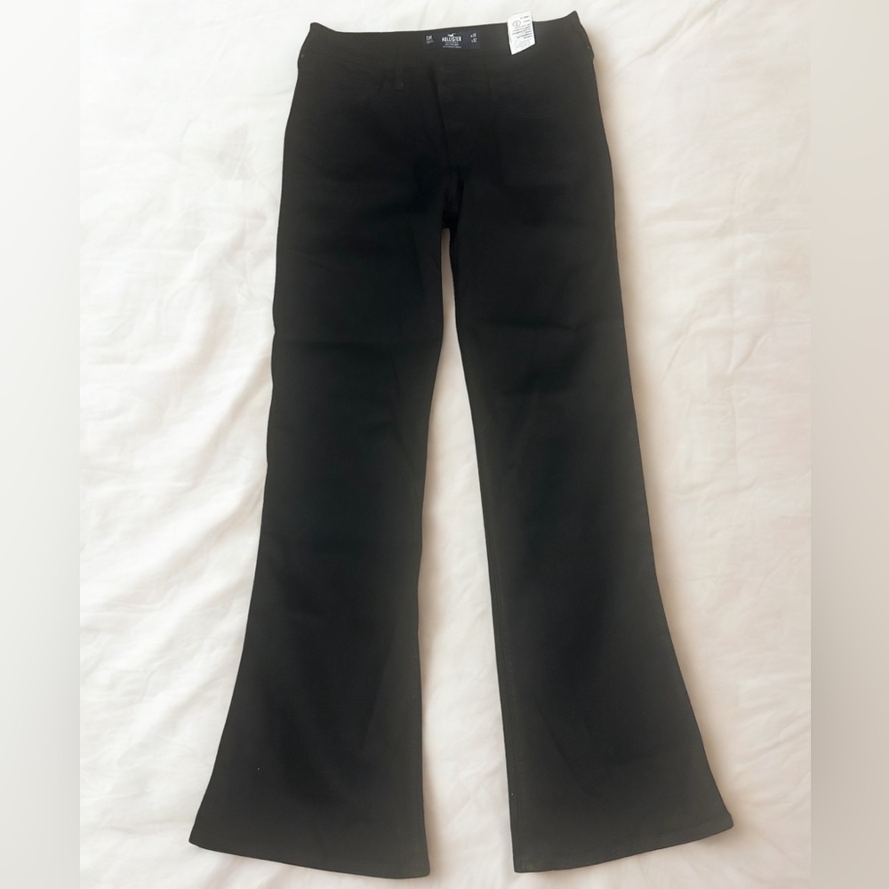 NWT Hollister Women’s Soft Stretch 13-R Pants, Black, Mid-Rise, W31 L32